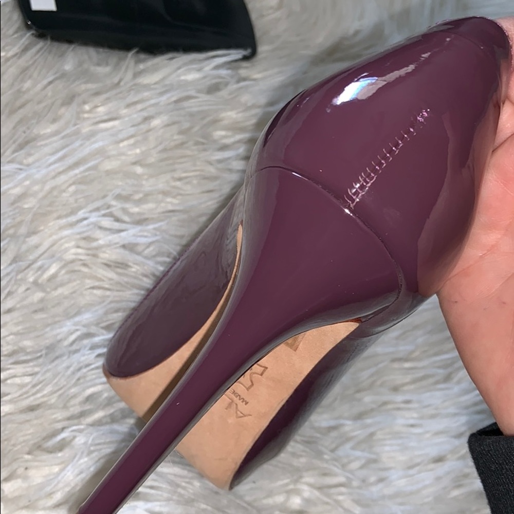 Aldo patent leather ankle heels booties sz 40 - Picture 6 of 6